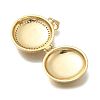 Brass Micro Pave Clear Cubic Zirconia Locket Pendants KK-D431-031D-G-2