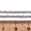 AB Color Plated Natural Ice Obsidian Beads Strands G-T144-A07-06-4