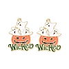 Halloween Alloy Enamel Pendant ENAM-B047-07LG-1