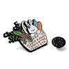 Cartoon Camping Rabbit Enamel Pins JEWB-Q036-01C-3