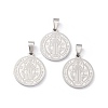 Non-Tarnish 304 Stainless Steel Pendants STAS-C057-01P-4