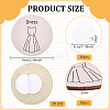 Flat Round Wood Box Labels DIY-BC0015-89B-2