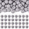 50Pcs Food Grade Eco-Friendly Silicone Beads SIL-TA0002-89B-1