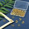 50Pcs 2 Styles Tibetan Style Alloy Charms TIBEP-FS0001-29AG-9