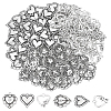 150Pcs 3 Style Tibetan Style Alloy Pendants TIBE-CA0001-19-1