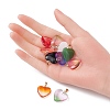 10Pcs 8 Style Spray Painted Glass Pendants GLAA-YW0003-23-4