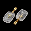 Natural Quartz Crystal Pendants G-G461-06G-05-2