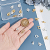 20Pcs 2 Colors 201 Stainless Steel Snap Clasps STAS-UN0052-99-4
