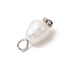 Natural Cultured Freshwater Pearl Rice Pendants PALLOY-JF03922-01-5
