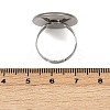 304 Stainless Steel Cuff Ring Components STAS-D372-06P-07-3