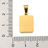 PVD Vacuum Plating 304 Stainless Steel Pave Natural White Shell Pendants STAS-S130-03G-J-3