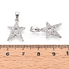 Brass Micro Pave Cubic Zirconia Pendants KK-N257-63P-3