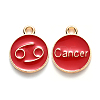 Alloy Enamel Pendants ENAM-SZ0001-28B-D-3