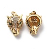 Brass Cubic Zirconia Pendants KK-G446-04G-1