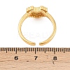 304 Stainless Steel Micro Pave Cubic Zirconia Cuff Open Rings LS-RJEW-P175-03G-3