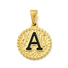 Ion Plating(IP) 304 Stainless Steel Enamel Pendants STAS-R231-19A-G-1