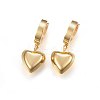 304 Stainless Steel Dangle Hoop Earrings EJEW-H367-24G-1