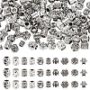 100Pcs 10 Styles Tibetan Style Alloy European Beads FIND-PJ0001-36-1