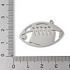 304 Stainless Steel Pendants STAS-E501-10P-3