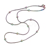 Ion Plating(IP) 304 Stainless Steel Round Snake Chain Necklaces STAS-G244-88B-M-1