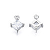 Long-Lasting Plated 925 Sterling Silver Cubic Zirconia Charms STER-ZX003-01P-NF-2