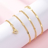 Brass Curb Chains Necklaces for Women NJEW-D302-07G-5
