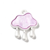 Baking Paint Zinc Alloy with Resin Pendant FIND-Z038-01D-1