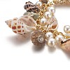 Natural Conch Shell Charm Bracelets BJEW-WH0005-01P-2