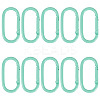 10Pcs Alloy Spring Gate Rings FIND-TA0009-25M-1