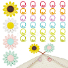 Sunflower Silicone Knitting Needle Point Protectors DIY-NB0010-91-1