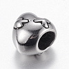 304 Stainless Steel European Beads STAS-P173-143AS-2