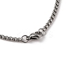 Leopard Alloy Crystal Rhinestone Black Enamel Pendant Necklaces for Men FS-WG82C69-02-3