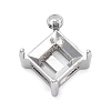 304 Stainless Steel Rhinestone Claw Settings STAS-U042-03B-P-1
