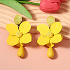 Alloy & Resin Dangle Stud Earrings FS-WG0AF0D-06-1