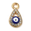 Alloy Enamel Rhinestone Glass Pendants ENAM-U003-02G-09-1