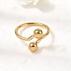 304 Stainless Steel Open Cuff Rings for Women RJEW-K313-19G-1