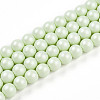Baking Paint Pearlized Glass Pearl Bead Strands HY-N002-6mm-B02-2