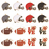 16Pcs 8 Styles Alloy Enamel Pendants ENAM-TA0001-79-3