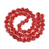 Luminous Handmade Gold Foil Glass Beads Strands FOIL-N029-01D-3