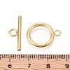 Ion Plating(IP) 304 Stainless Steel Ring Toggle Clasps STAS-A092-09H-G-3