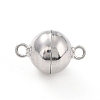 Anti-Tarnish Rhodium Plated 925 Sterling Silver Magnetic Clasps STER-A001-02A-P-1