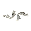 Tibetan Style Alloy Mermaid Pendants TIBEP-36349-AS-RS-3