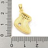 Christmas Brass Micro Pave Cubic Zirconia Pendants KK-H468-02D-01G-3