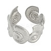 Conch 304 Stainless Steel Cuff Bangles for Women BJEW-A150-02P-3