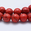 Synthetic Turquoise Beads Strands G-F531-8mm-J02-3