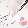 Lipstick Shape Empty Tube Black Ink Ballpoint Pens DIY-H123-A01-5