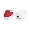 Rack Plating Alloy Enamel Pendants PALLOY-T091-17M-P-2