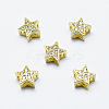 Brass Micro Pave Cubic Zirconia Pendants ZIRC-G130-09G-NR-1