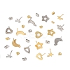 16Pcs 8 Styles 304 Stainless Steel Stud Earring Findings STAS-FS0001-86-2