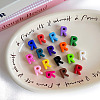 Opaque Acrylic European Beads OACR-M027-01R-1